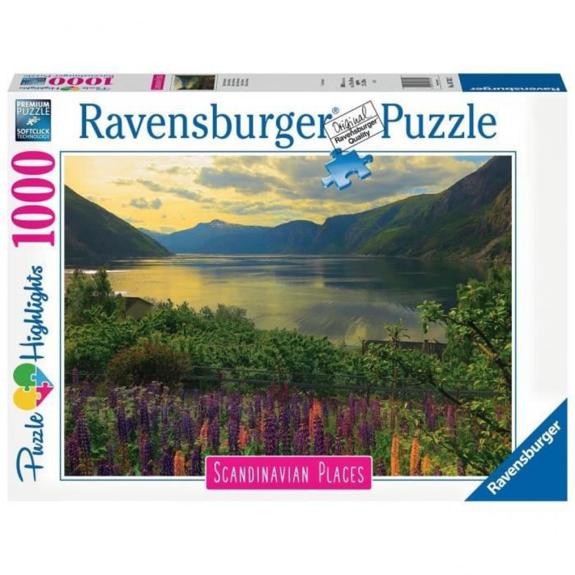 Ravensburger - Ravensburger - Puzzle 1000 pieces - Fjord en Norvege (Puzzle Highlights) - Animaux
