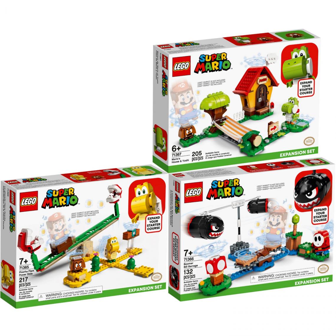 Lego - LEGO 71365-66-67 - Super Mario – 71365+71366+71367 - Briques Lego