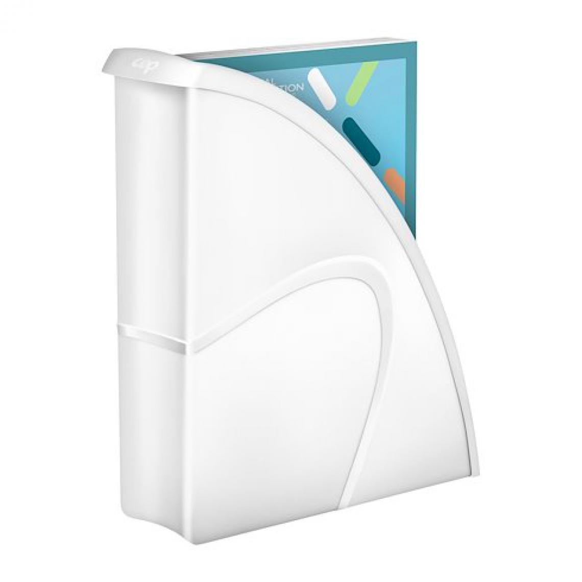 Cep - Range-revues Cep Gloss blanc dos 8,5 cm - Lot de 10 - Accessoires Bureau