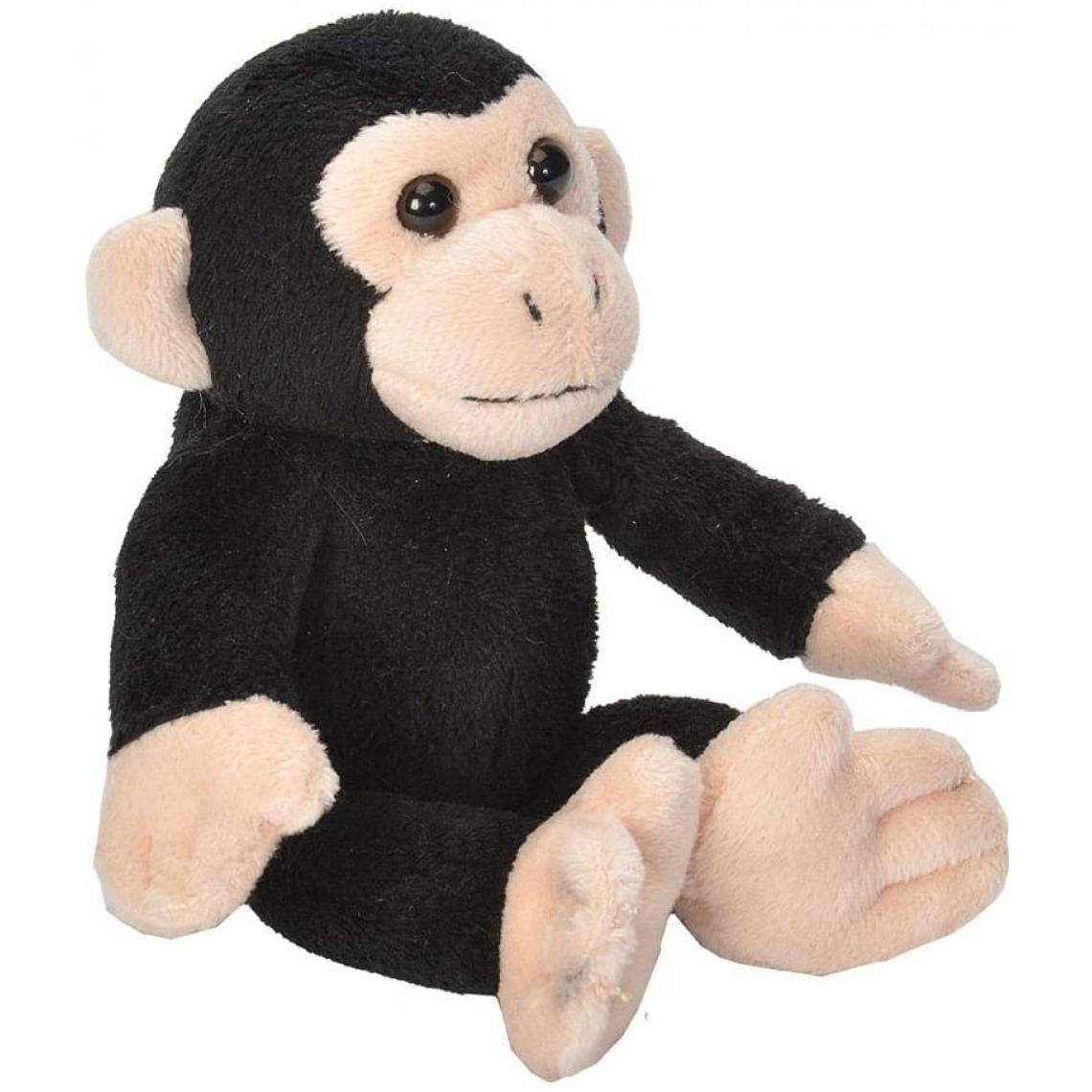 Wild Republic - peluche Chimpanzé Singe de 15 cm noir - Animaux