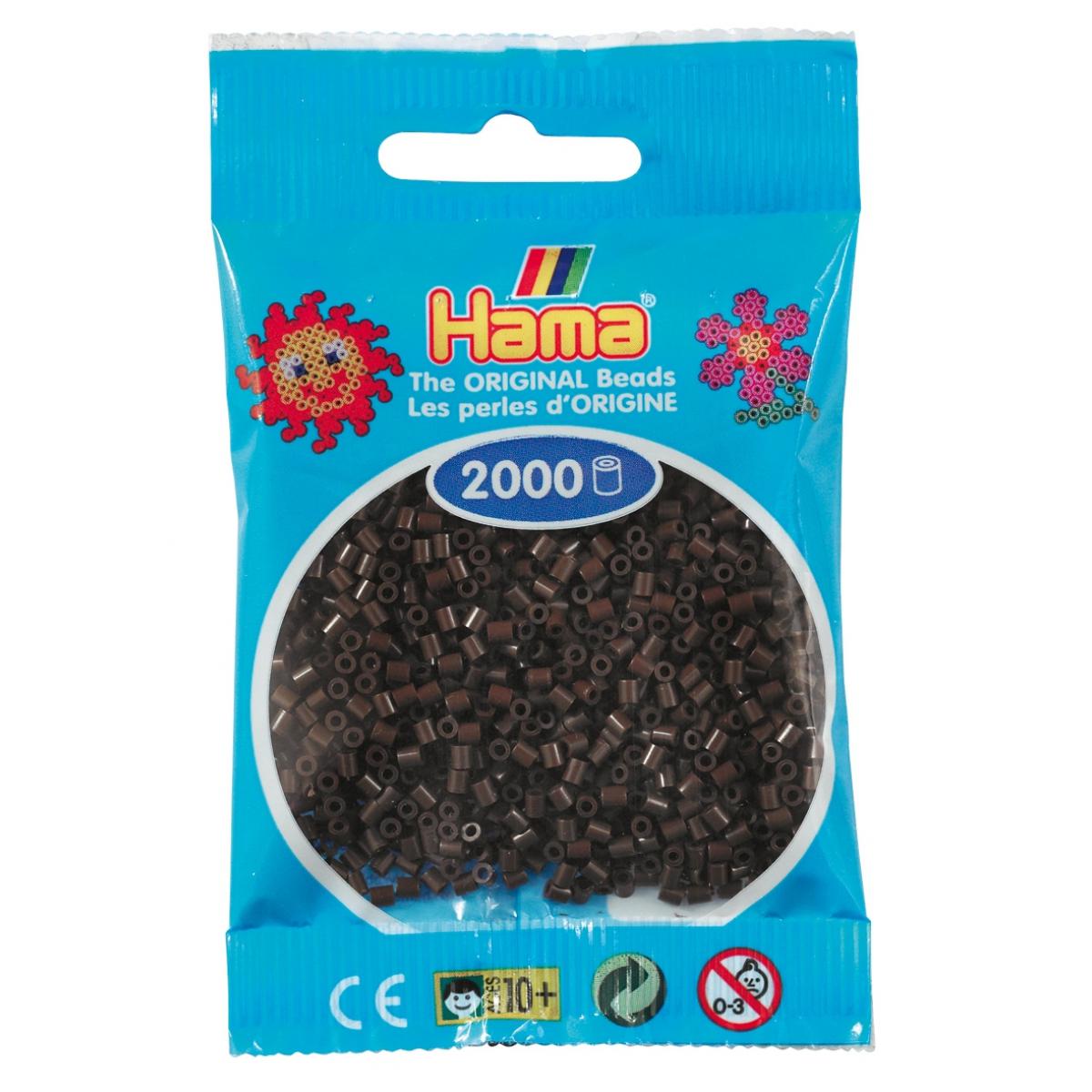 Hama - 2 000 perles mini (petites perles Ø2,5 mm) marron - Hama - Perles