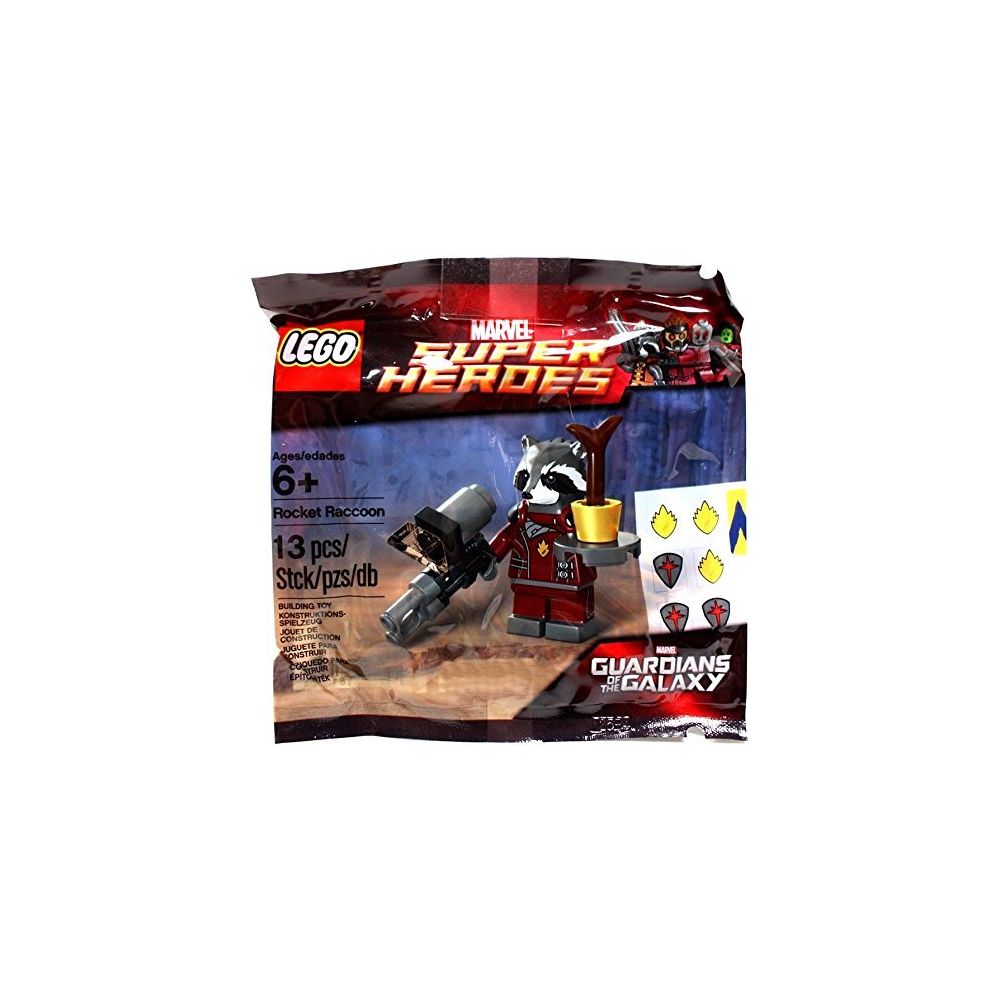 Guardians Of The Galaxy - LEGO Marvel Guardians of the Galaxy Marvel Super Heroes Minifigure Set #5002145 Rocket Raccoon - Briques et blocs