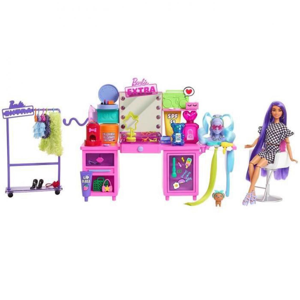 Barbie - Barbie - Barbie Extra et Studio de Mode - Accessoires Poupée Mannequin - Des 3 ans - Poupées