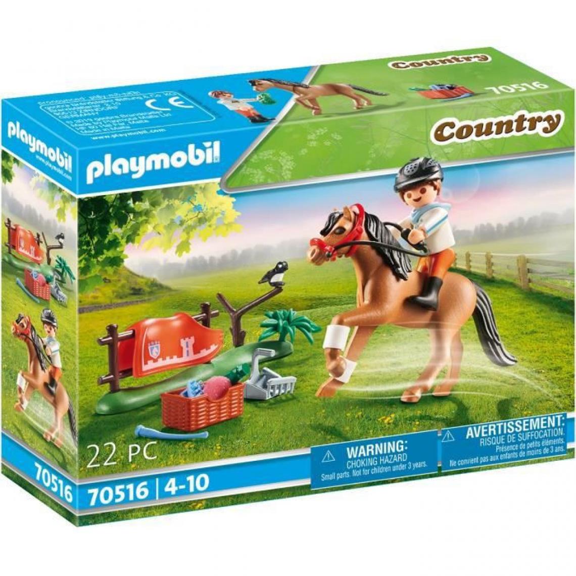 Playmobil - PLAYMOBIL - 70516 - Cavalier et poney Connemara - Playmobil