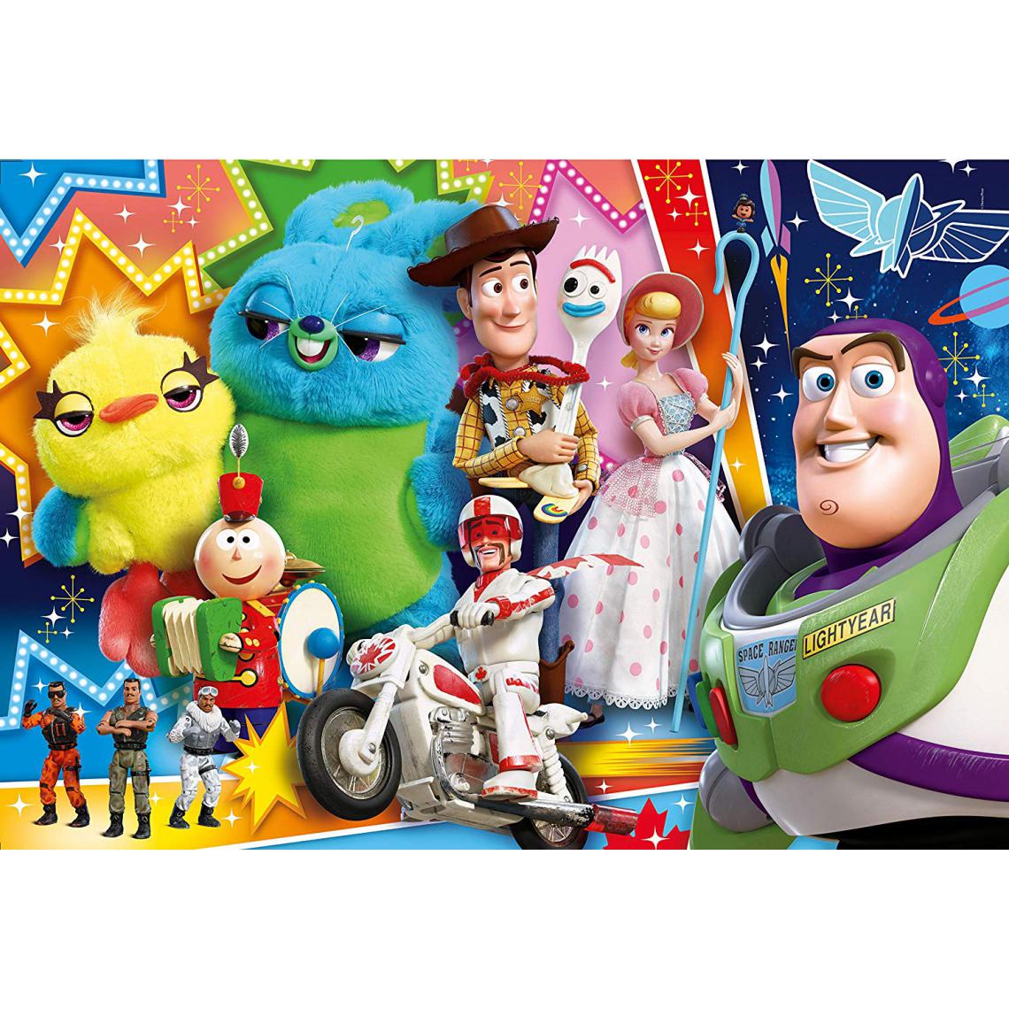 Inconnu - Clementoni- Supercolor Disney Toy Story 4-104 Maxi pièces, Puzzle Enfant, 23741, Multicolore - Animaux