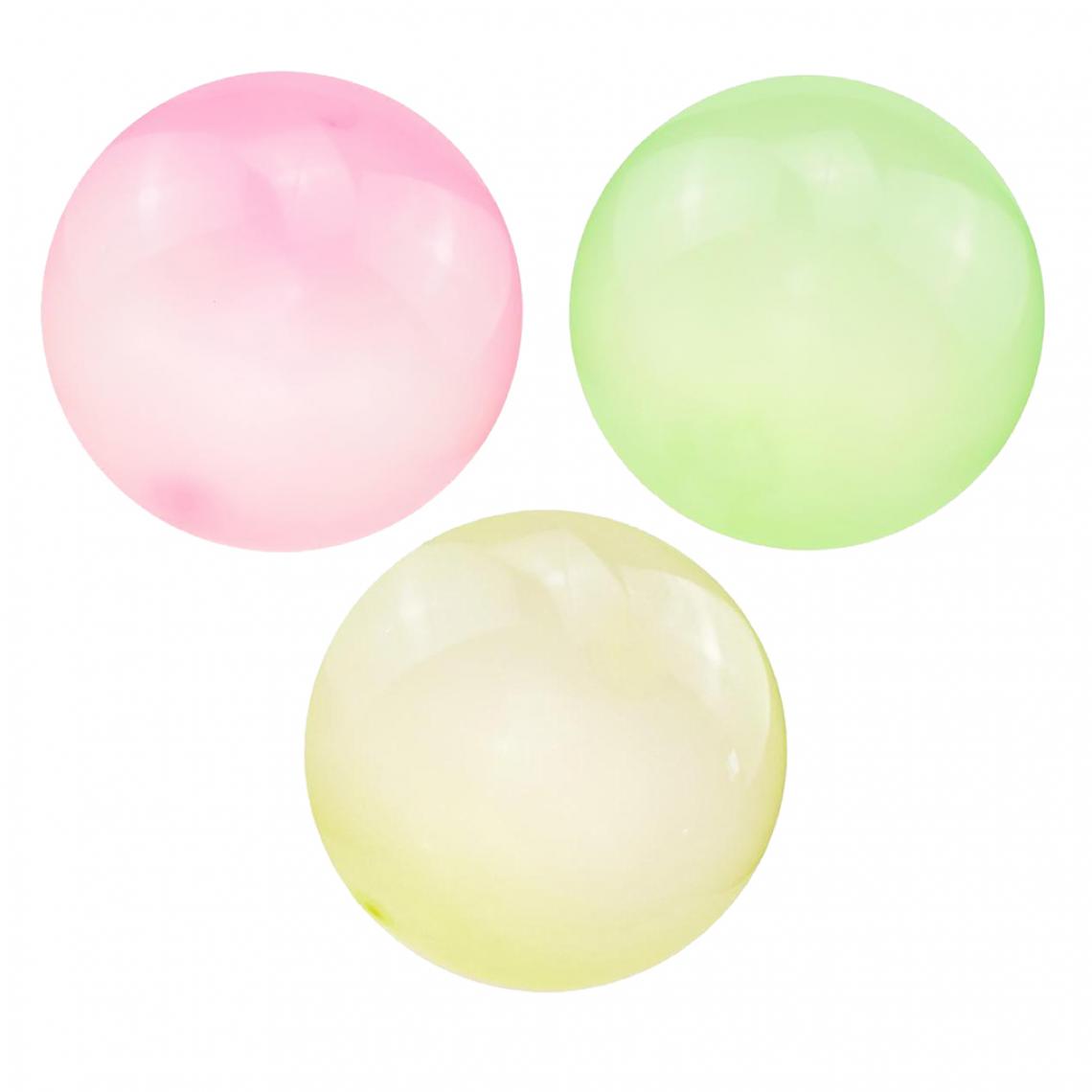 marque generique - 3x Ballon à Bulles Géant Remplie D'Eau de Boule Gonflable de Plage Jardin Fête TPR 30cm pour des Enfants Extérieurs - Jeux de récréation