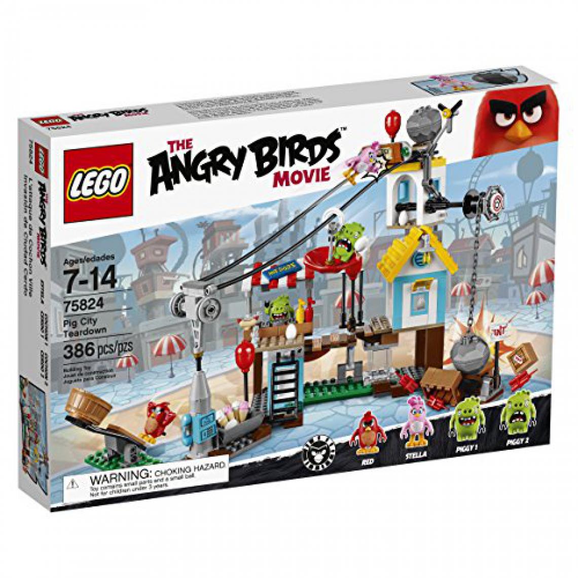 Lego - LEgO Angry Birds 75824 Vue éclatée de Pig City - Briques et blocs