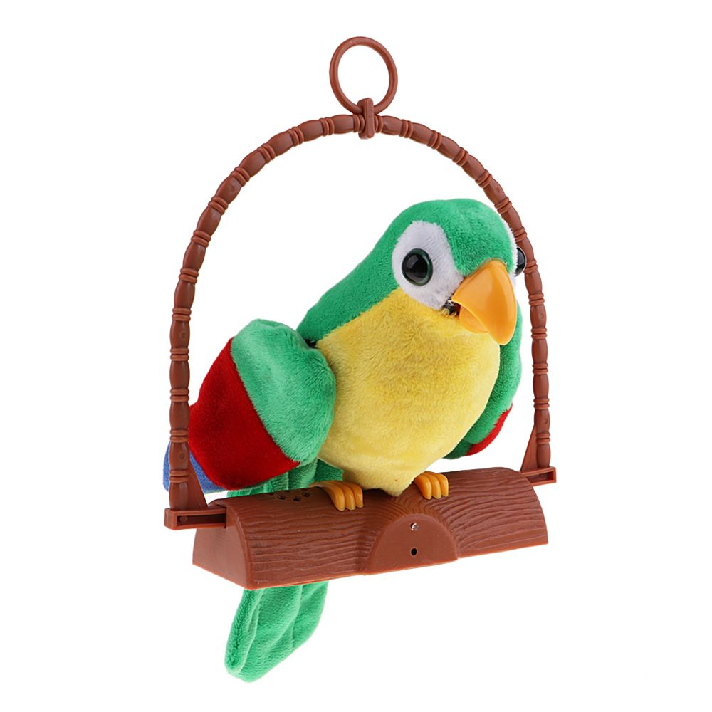 marque generique - animal électrique peluche parler répétition perroquet animal jouet enfants cadeau vert - Accessoires et pièces