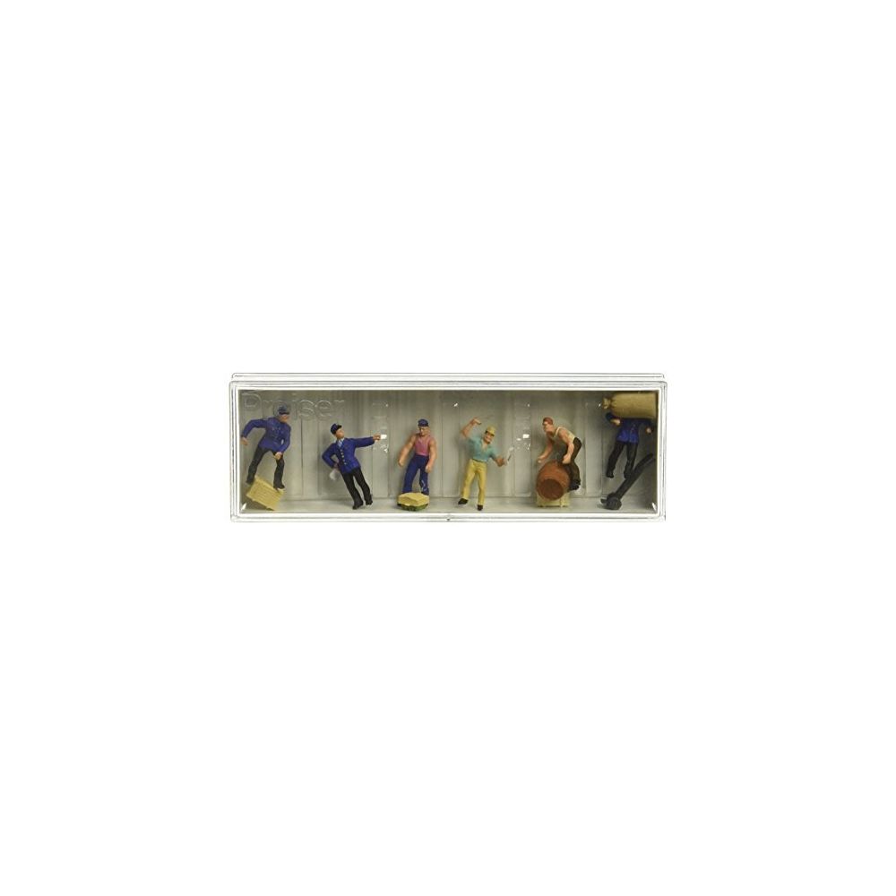 Preiser - Preiser 10016 Delivery Men with Loads Package(6) HO Model Figure - Accessoires et pièces