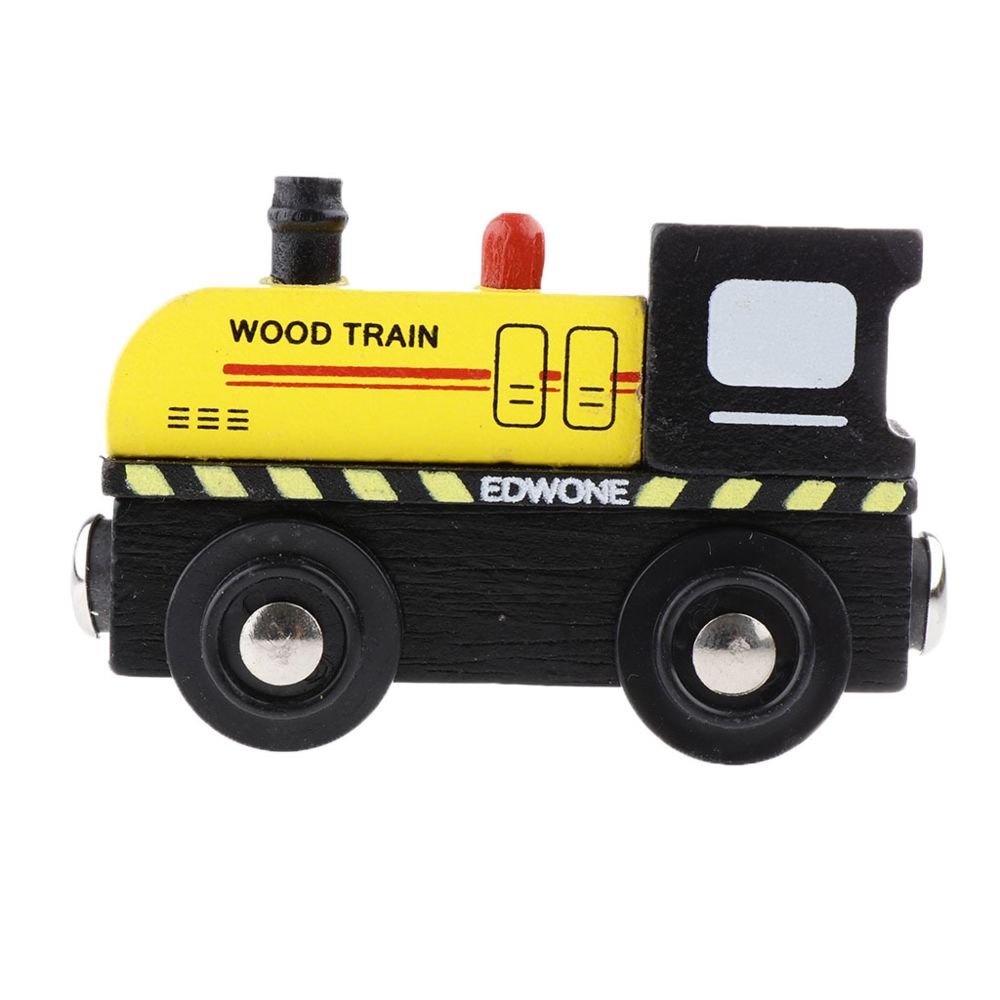 marque generique - Wagon de train magnétique en bois pour accessoires de trains jouets Bumblebee - Jeux d'éveil
