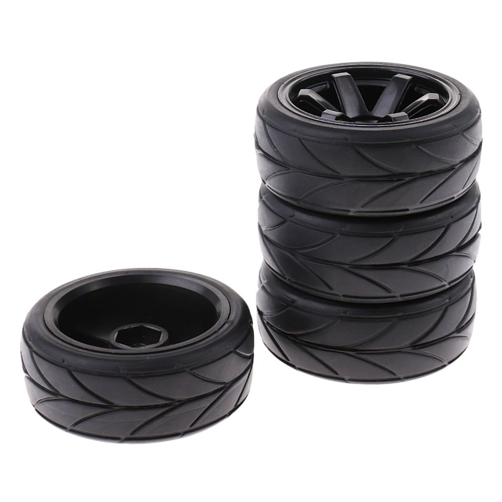 marque generique - 4 pièces en caoutchouc sur pneus de route pneu dérive pour 1/10 rc voiture pièces 705-6081 - Moteurs et turbines