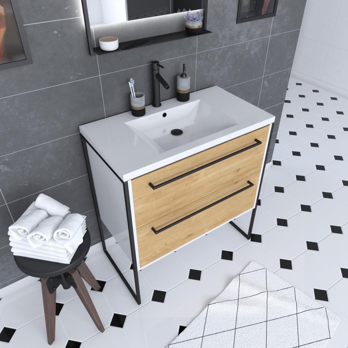 Aurlane - Pack meuble de salle de bain - Meubles de salle de bain