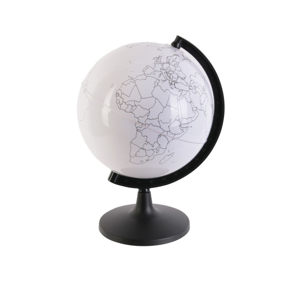 marque generique - Globe terrestre rotatif à colorier - Feutres inclus - D 22 cm - Jeux éducatifs
