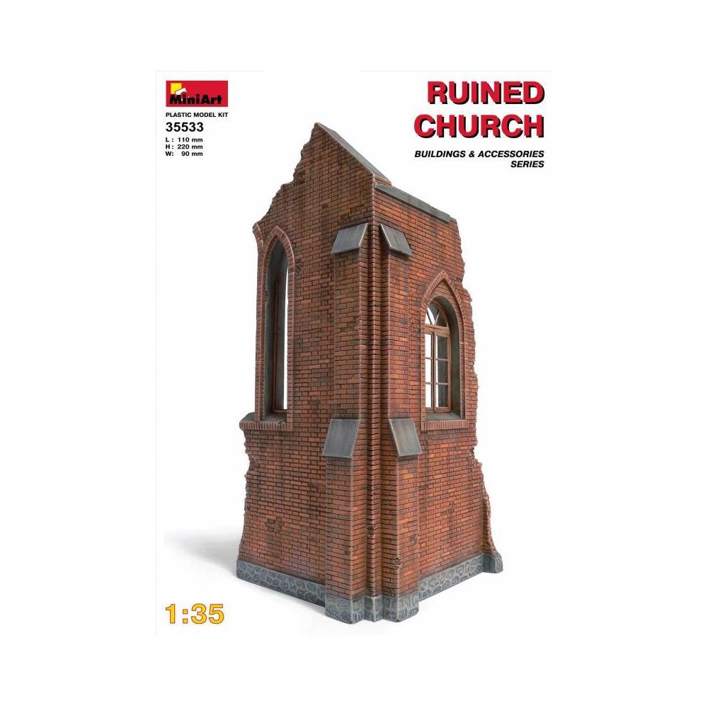Mini Art - Ruined Church - Décor Modélisme - Accessoires maquettes