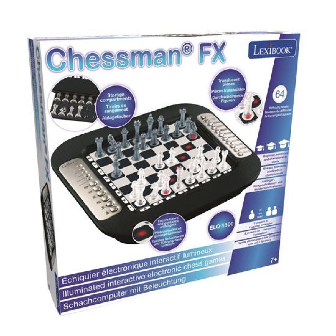 lexibook - Jeu d échecs électronique Lexibook ChessMan®FX - Jeux de stratégie
