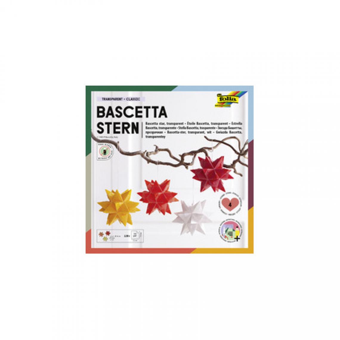 Folia - folia Feuilles de papier pliables étoile Bascetta, 75 x 75mm () - Bricolage et jardinage