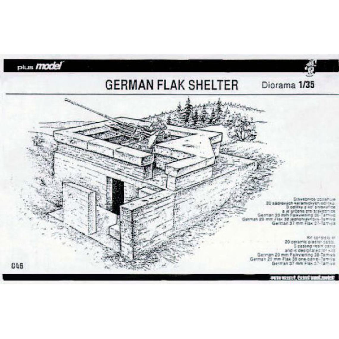 Plus Model - Deutscher Flak Bunker WW II - 1:35e - Plus model - Accessoires et pièces