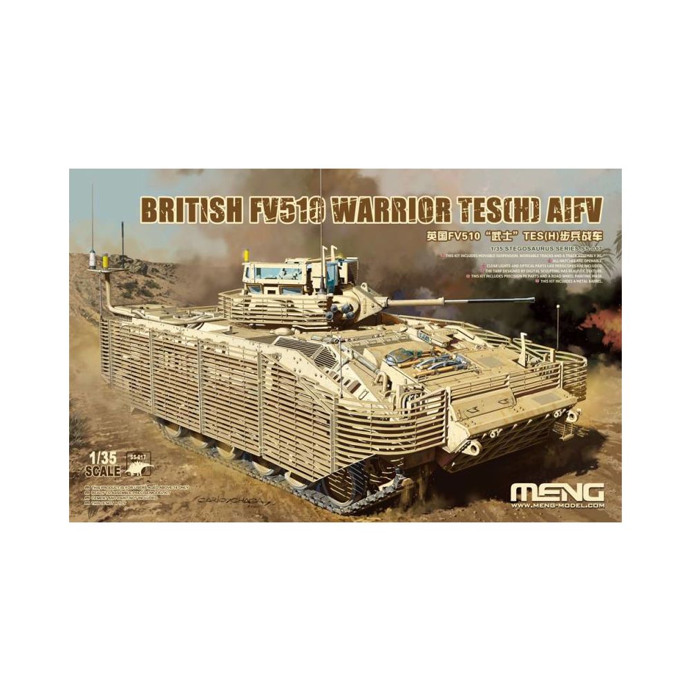 Meng - Maquette Véhicule British Fv510 Warrior Tes(h) Aifv - Chars