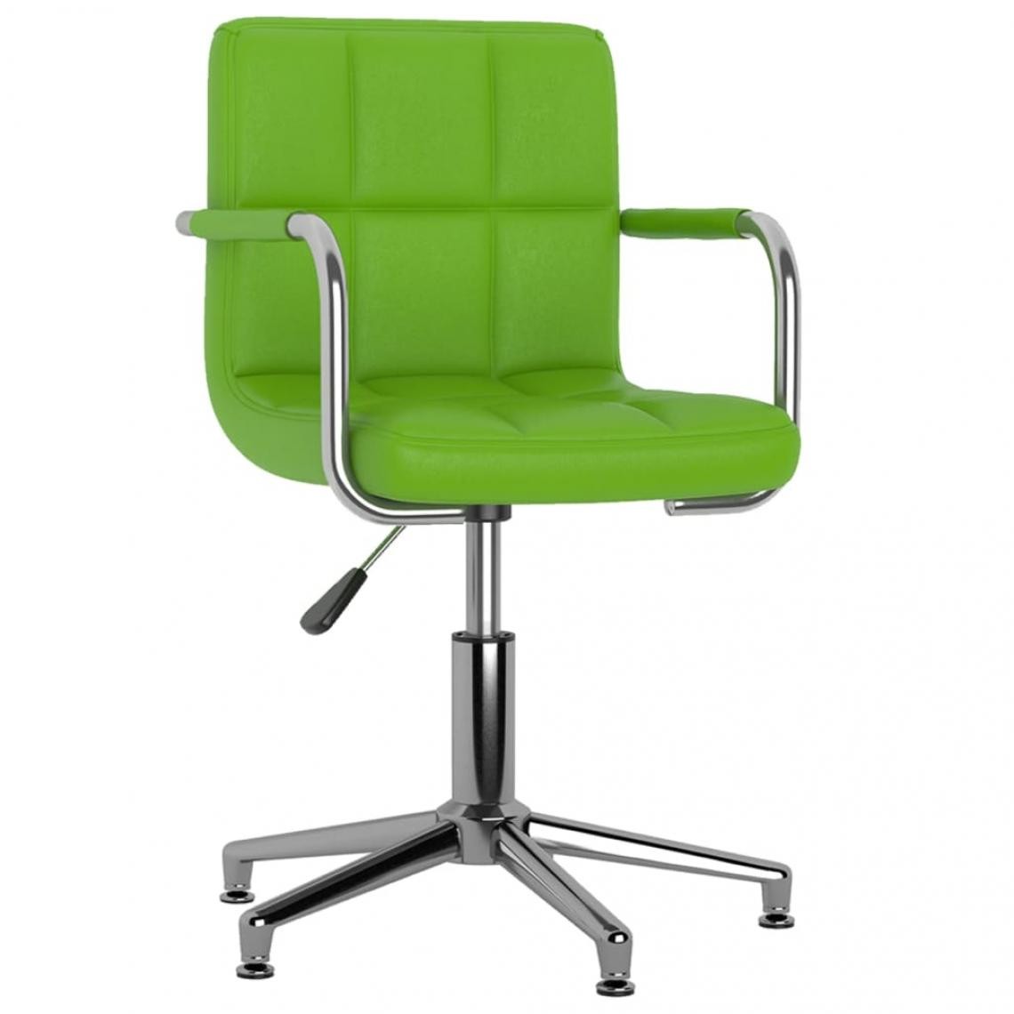 Vidaxl - vidaXL Chaise de bureau pivotante Vert Similicuir - Bureaux