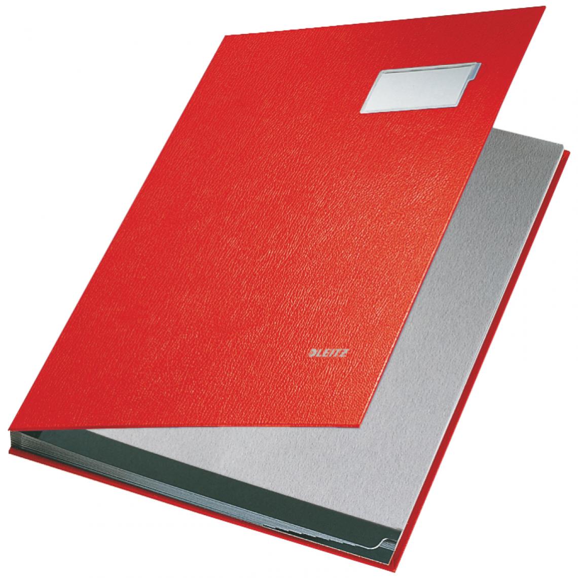Leitz - LEITZ parapheur, revêtement en PP, 10 compartiments, rouge () - Accessoires Bureau