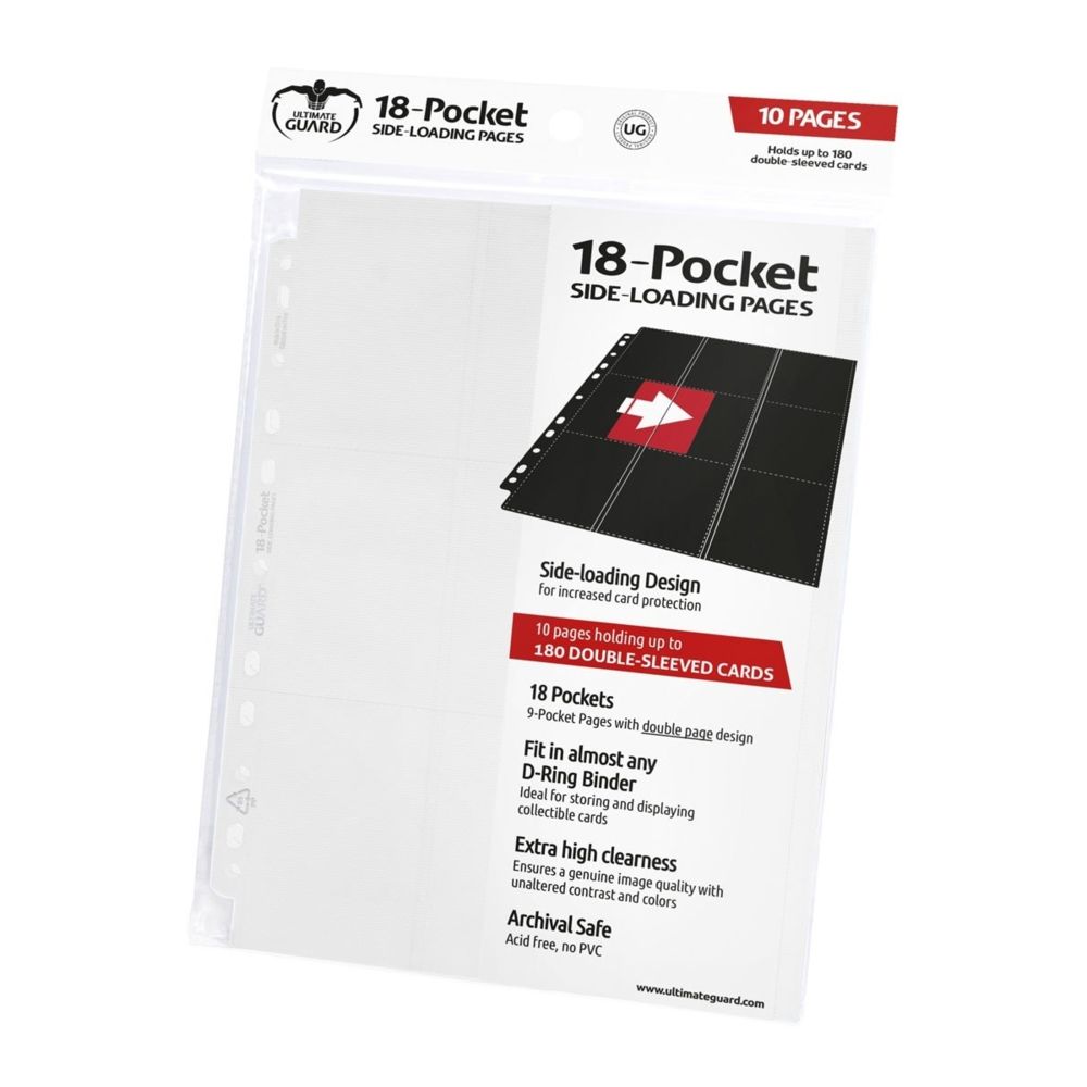 Ultimate Guard - Ultimate Guard - Pages 18-Pocket Side-Loading Blanc - Jeux de cartes