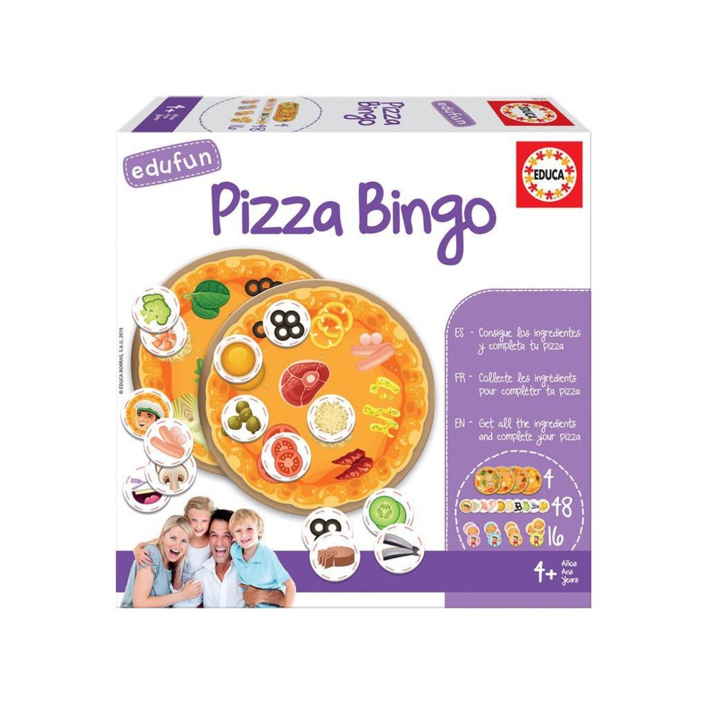 marque generique - EDUCA BORRAS - Pizza Bingo jeu de société - Les grands classiques