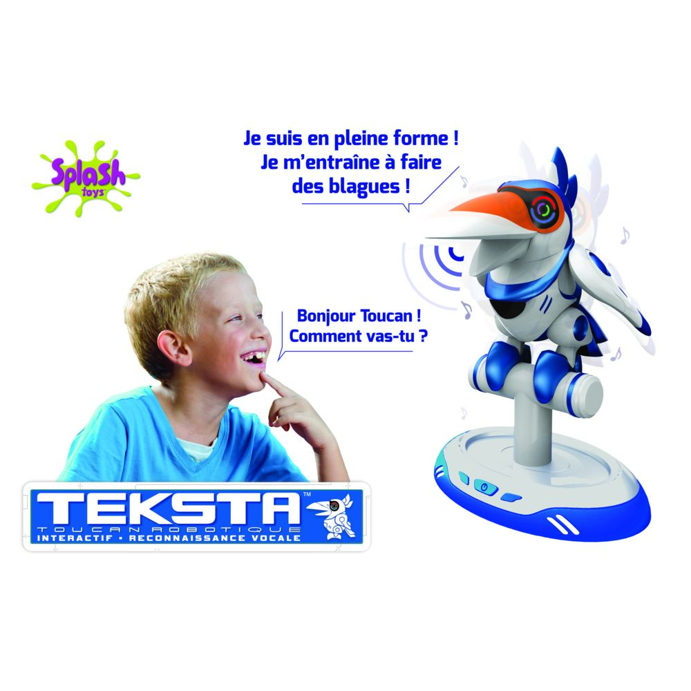 Splash Toys - TEKSTA - Toucan à reconnaissance vocale - 30640 - Jouet électronique enfant