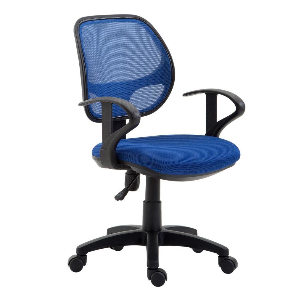 Idimex - Chaise de bureau pour enfant COOL, bleu - Sièges et fauteuils de bureau