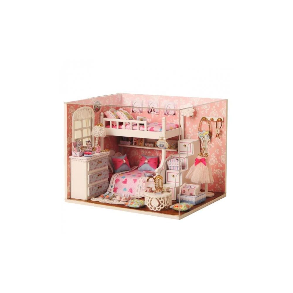 marque generique - diy miniature maison de poupée avec un ensemble de meubles poupée chambre d'enfants jouet - dream angels - Briques et blocs