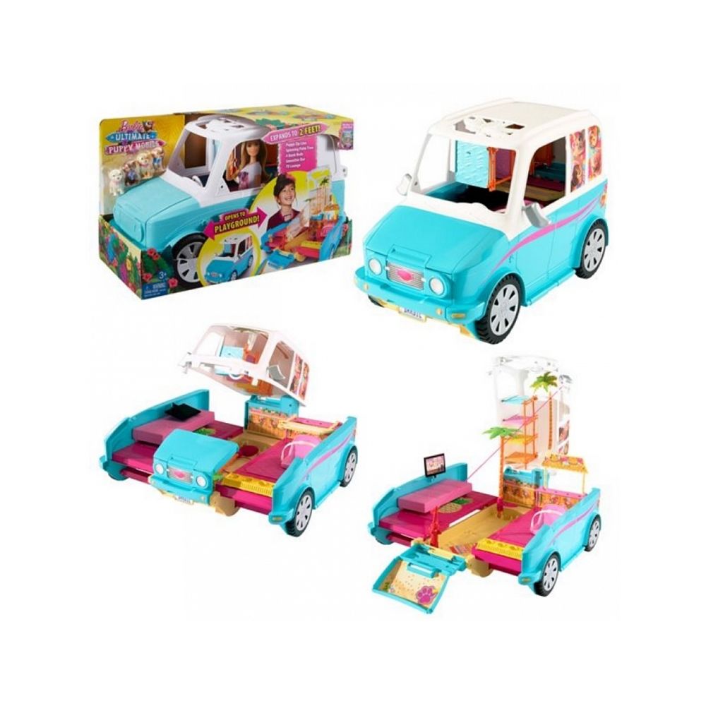 Mattel - Barbie 4X4 Transformable des chiots - Maisons de poupées