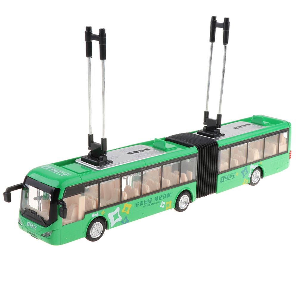 marque generique - Grands jouets de musique et de lumière City Trolley Bus Toy Cadeaux de jeu de jeu pour enfants - Voitures