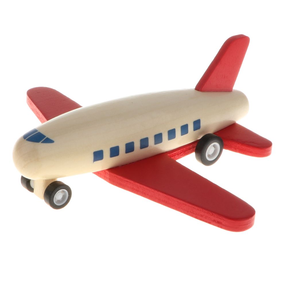 marque generique - Mini jouet en bois propulsé par friction d'avion de retour en arrière pour le cadeau d'enfants - Jeux d'éveil
