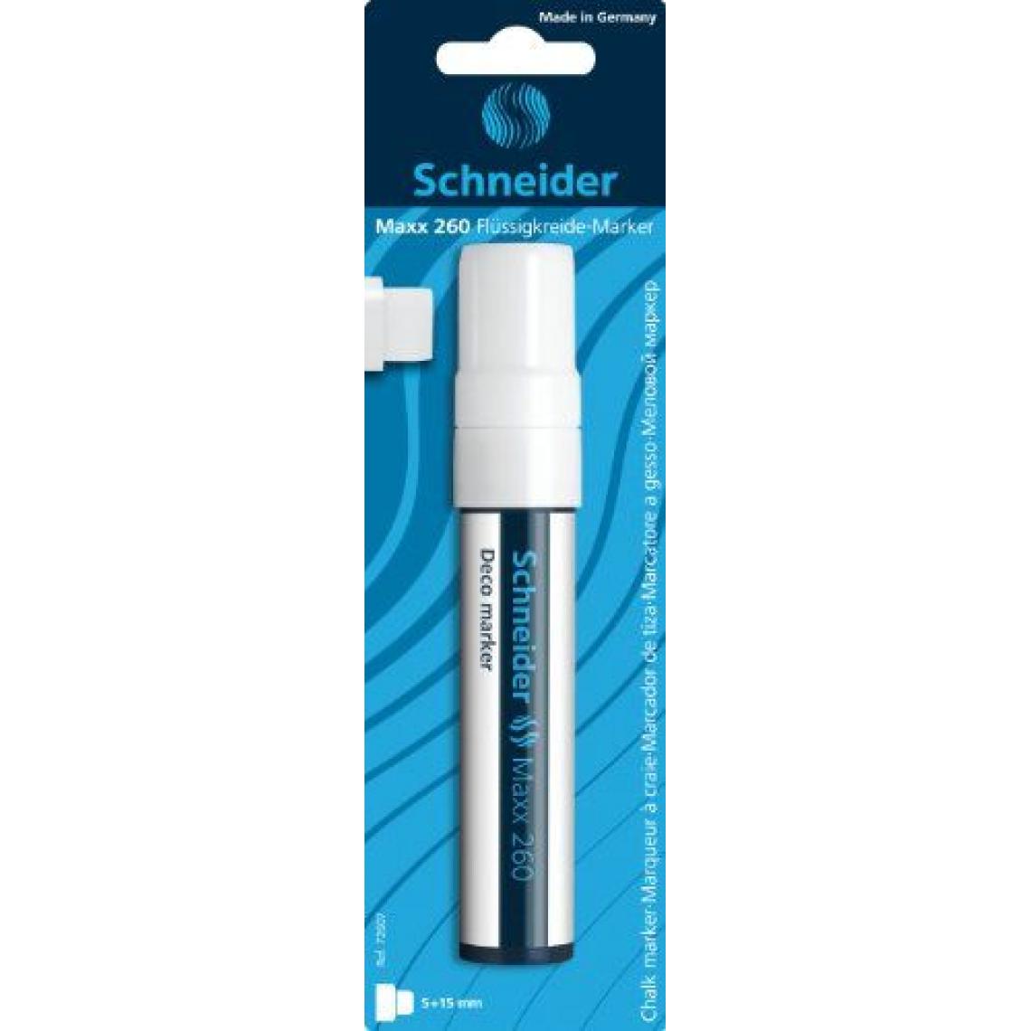 Schneider - Schneider - 72607 - Blister avec 1 marqueur à craie - Blanc - Accessoires Bureau