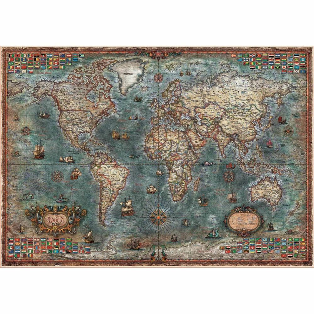 Educa - Puzzle 8000 pieces mappemonde historique - 18017 - EDUCA Borrás - Animaux