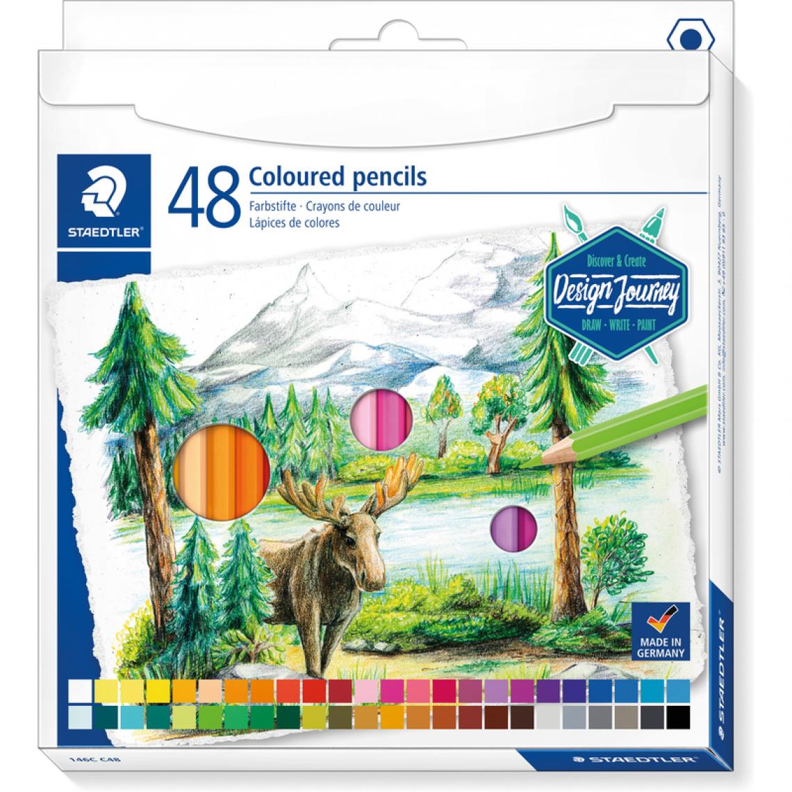 Staedtler - STAEDTLER Crayon couleur Design Journey, étui carton de 48 () - Bricolage et jardinage