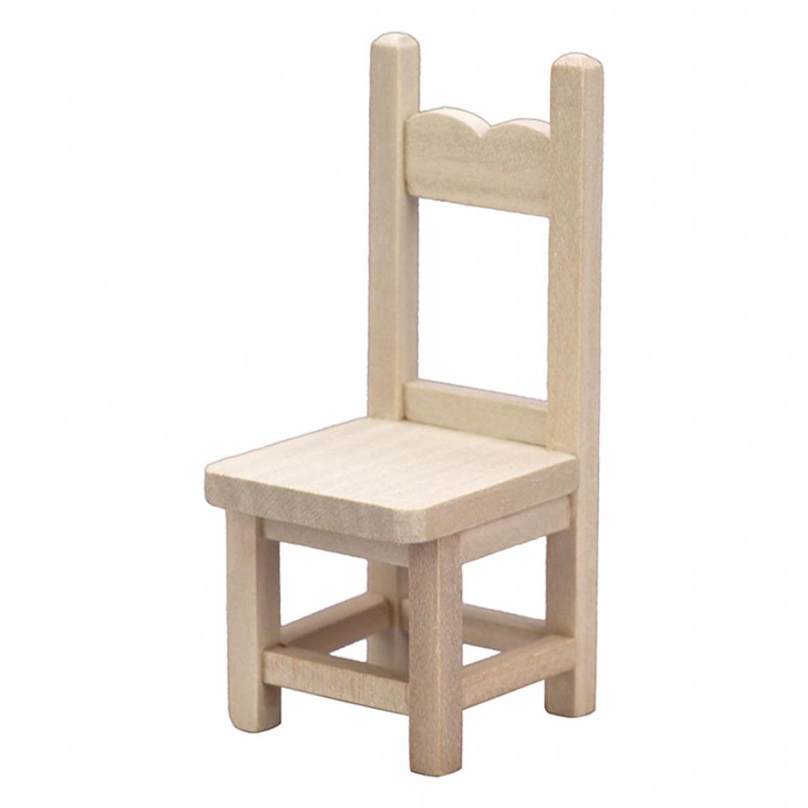 marque generique - 1/12 chaise de maison de poupée meubles de salon - Maisons de poupées
