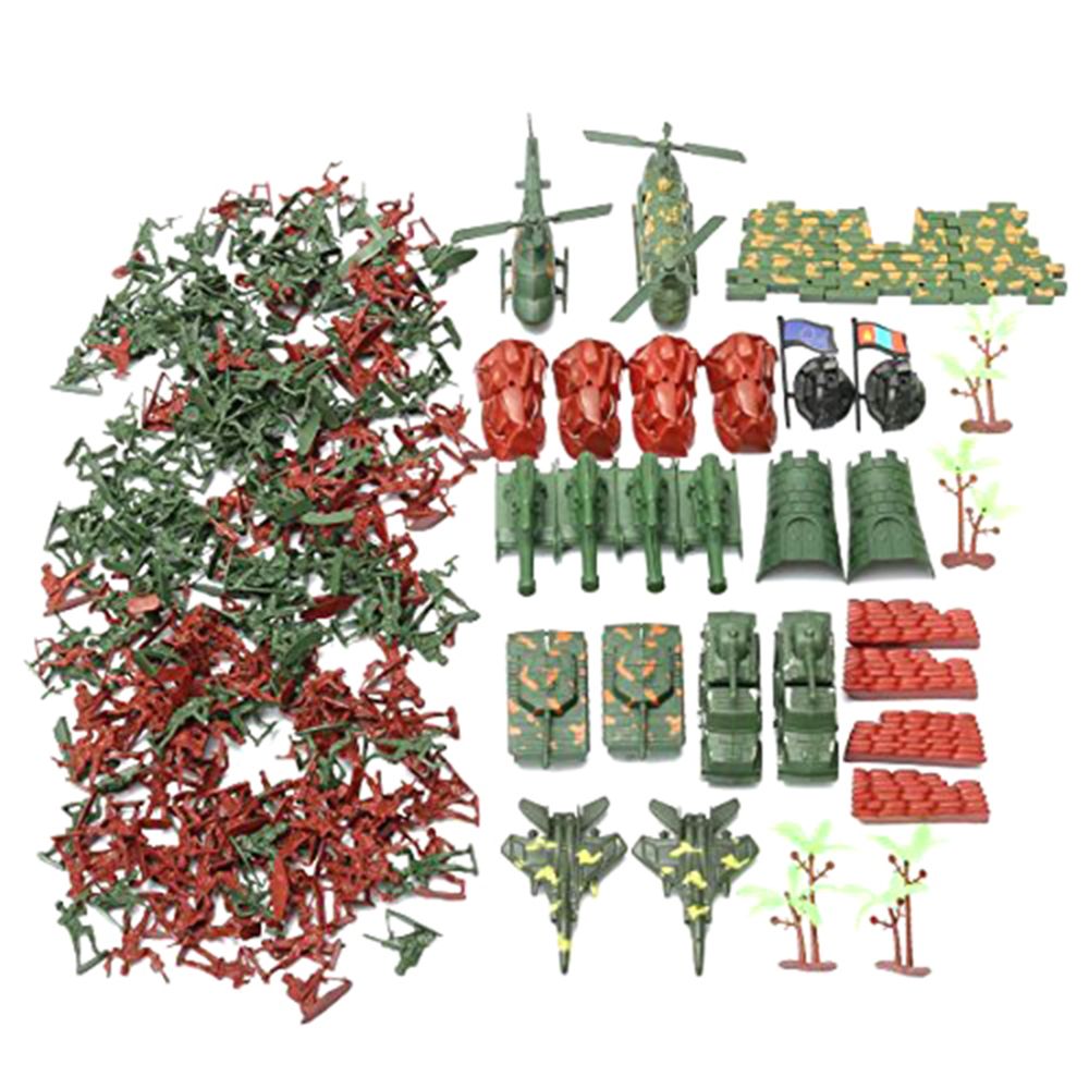 marque generique - 270 pièce en plastique soldat 4 cm armée figures playset armée sable scène modèle jouet - Jeux éducatifs