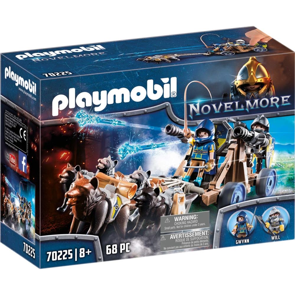 Playmobil - PLAYMOBIL 70225 - Chevaliers Novelmore avec canon et loups - Playmobil
