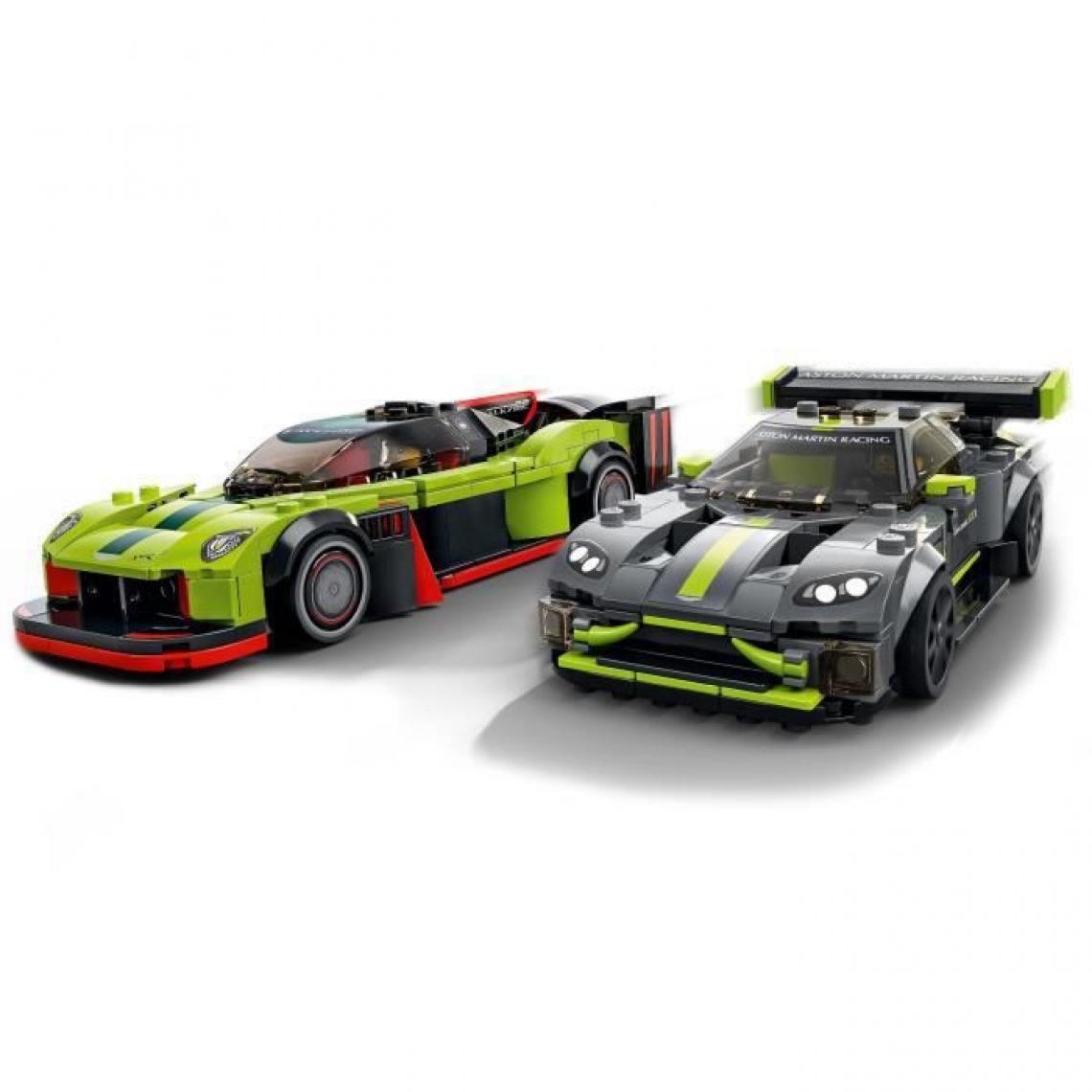 Lego - LEGO 76910 Speed Champions Aston Martin Valkyrie AMR Pro & Vantage GT3, 2 Modeles de Voitures de Course, Jouet Pour Enfants - Briques et blocs