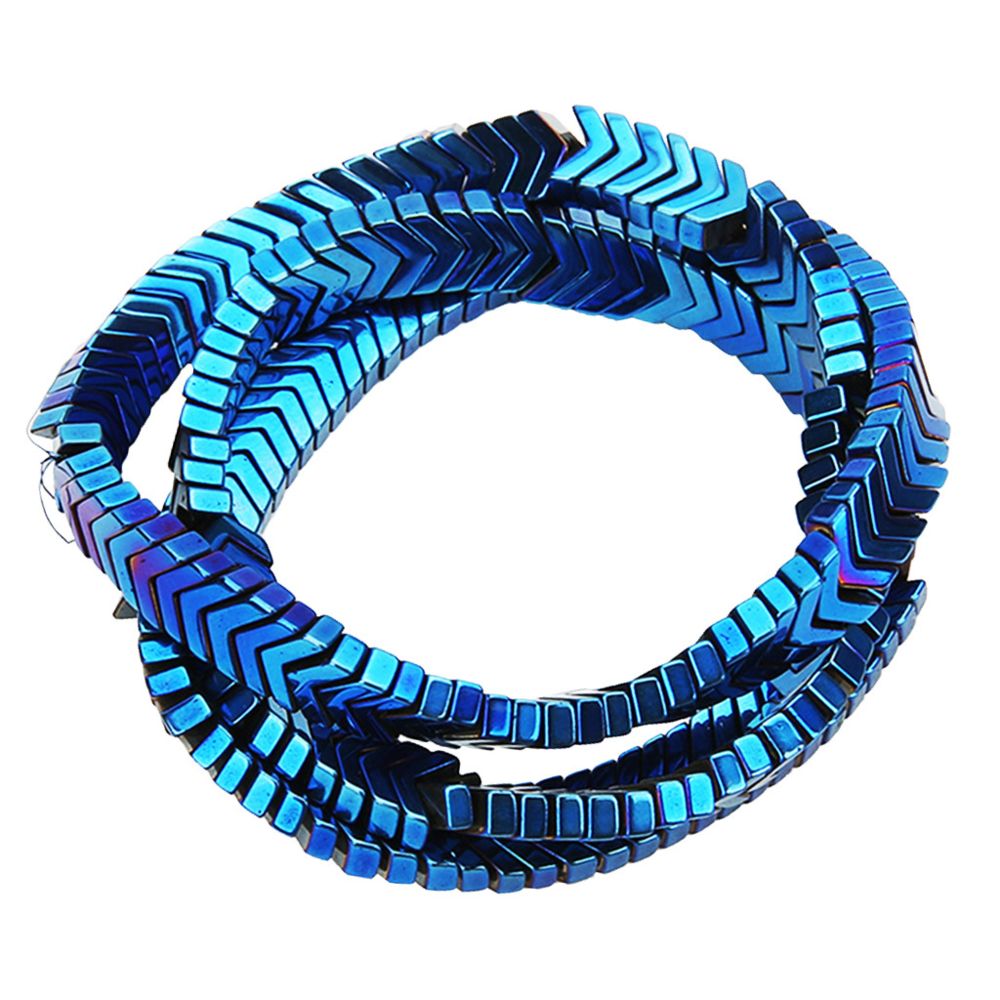 marque generique - 1 brin de hématite en forme de v en vrac perles bracelets collier bricolage - Perles