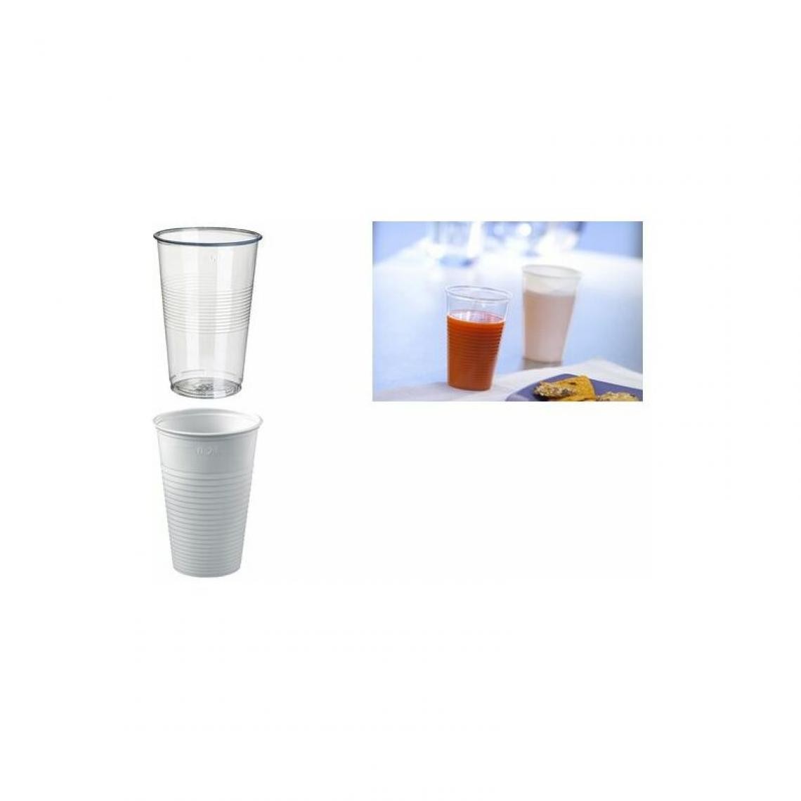 PAPSTAR - PAPSTAR Gobelet en plastique PP, 0,3 l, 100 pièces, blanc () - Cuisine et ménage