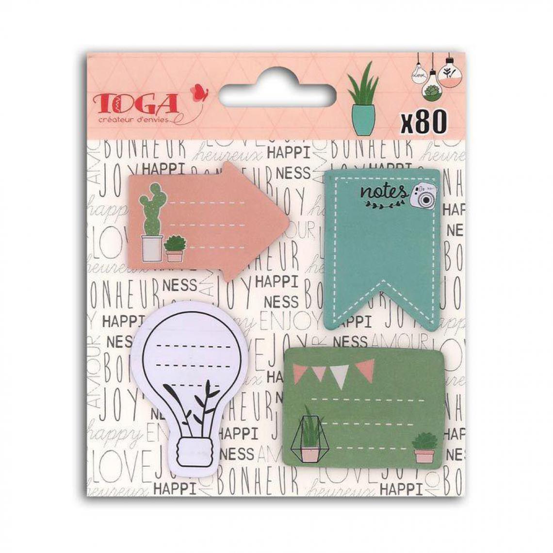 Toga - 80 sticky notes pour Bullet Journal - Enjoy the Little Things - Accessoires Bureau