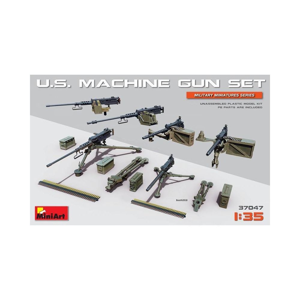 Mini Art - U.s. Machine Gun Set - Accessoire Maquette - Accessoires maquettes