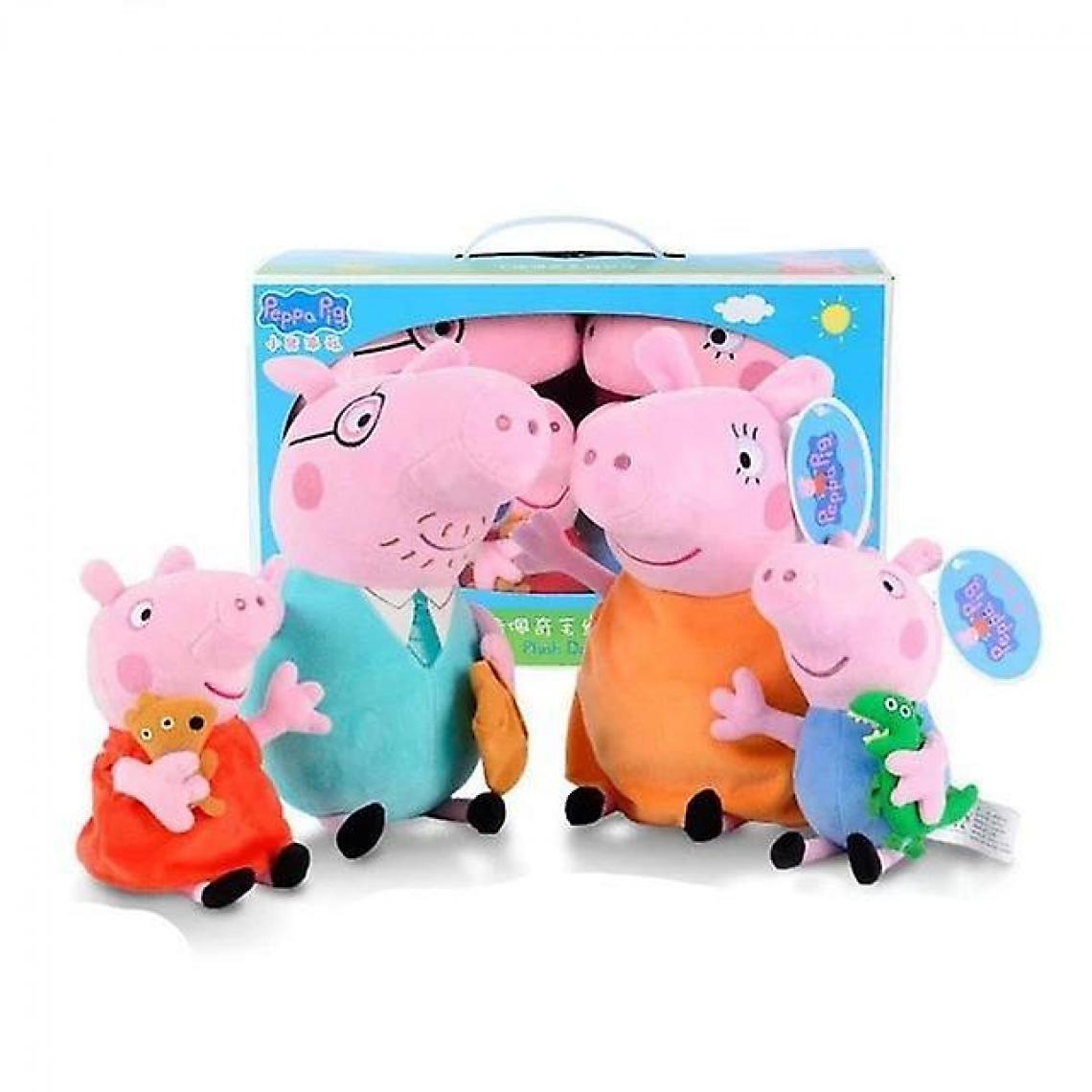 Universal - Peppa Pig George Family Peluche - Peppa Pig Poupée remplie de cochon décoration de fête (19-30 cm) - Animaux