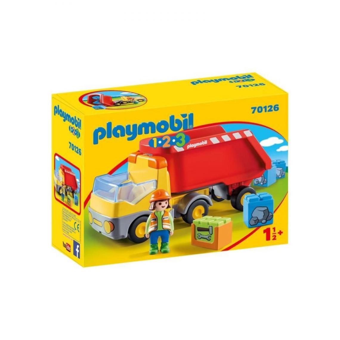 Playmobil - PLAYMOBIL 70126 - 1.2.3 - Camion benne - Playmobil