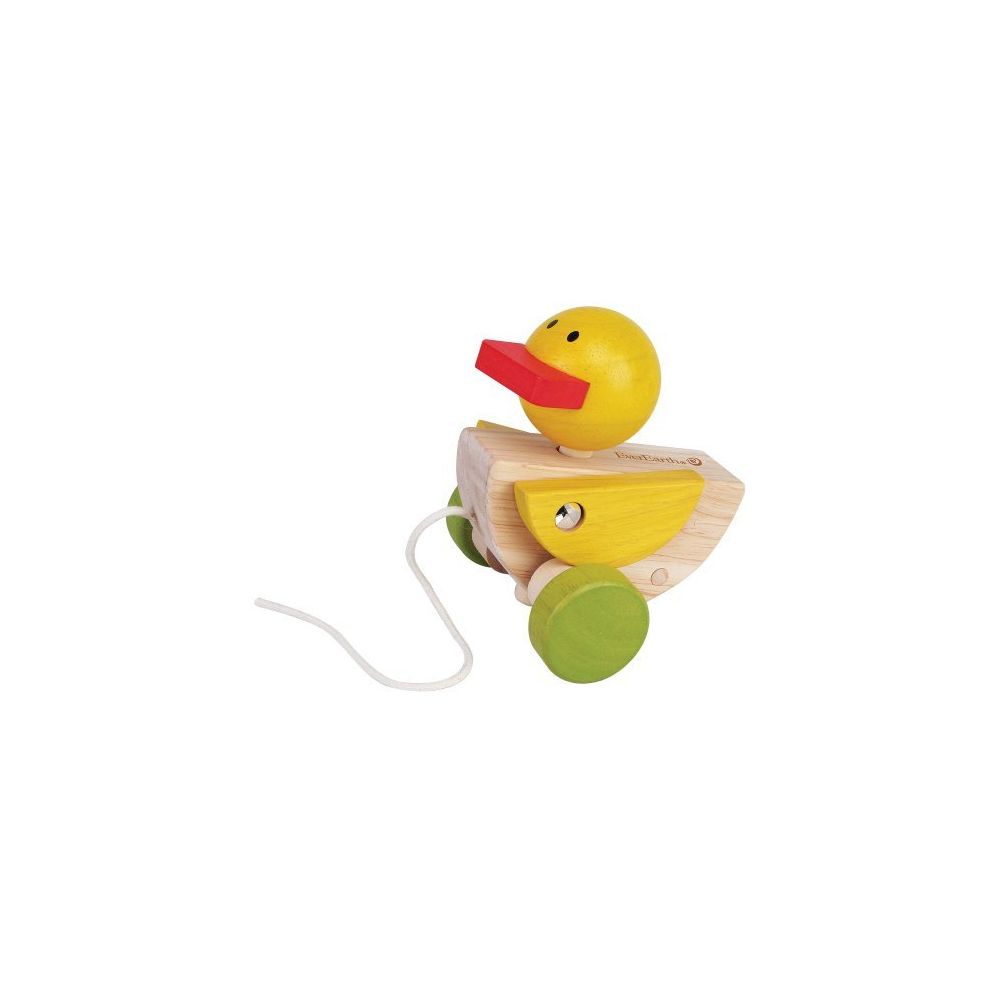 Everearth - Everearth Wooden Pull Along Duck EE32587 Imported from UK - Voitures