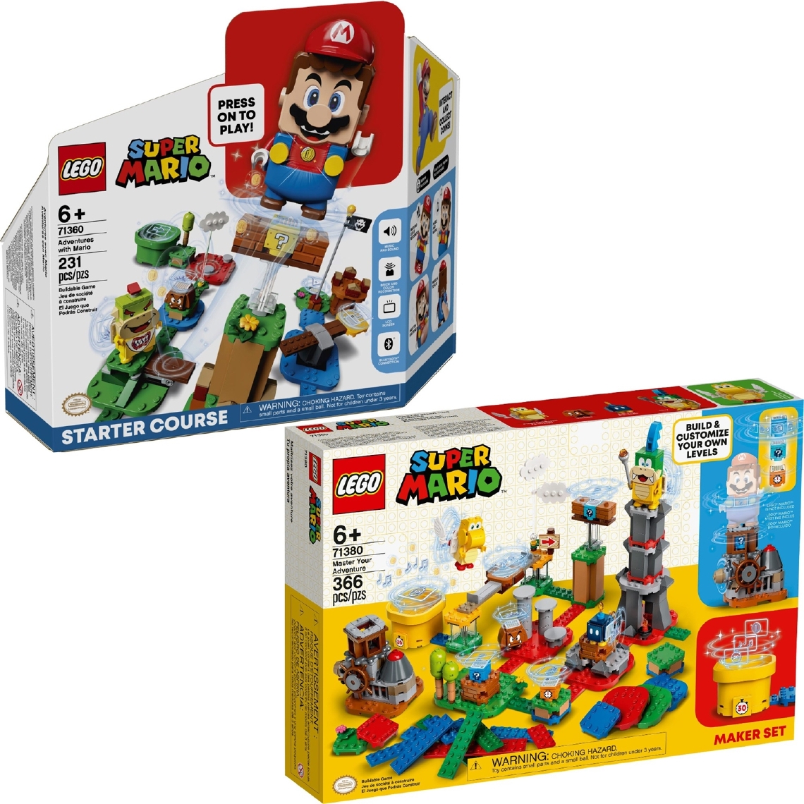 Lego - LEGO 71360 71380 - LEGO – Super Mario – 71360+71380 - Briques Lego