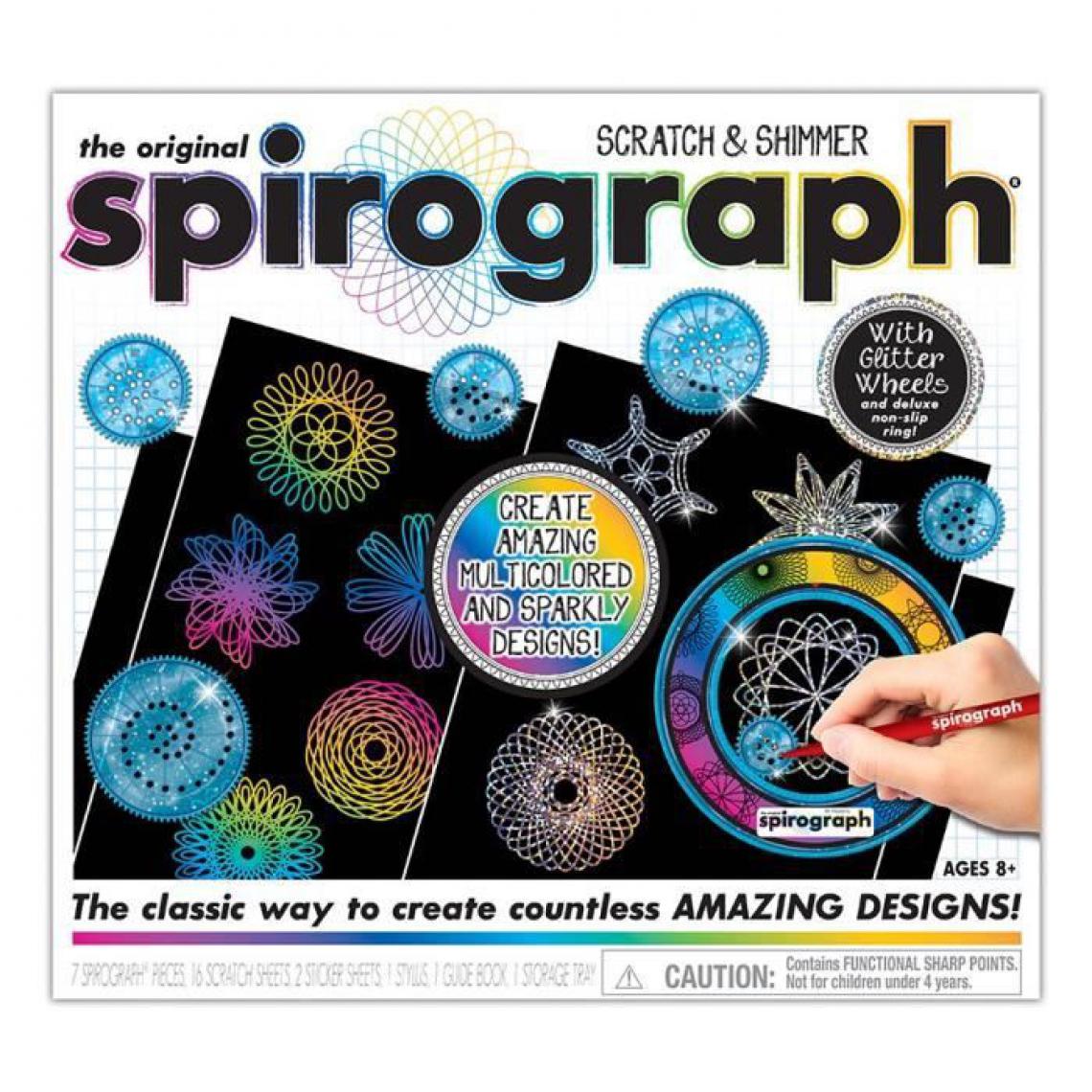 Splash Toys - Spirograph - scratch & sparkle avec feuilles magiques - Dessin et peinture