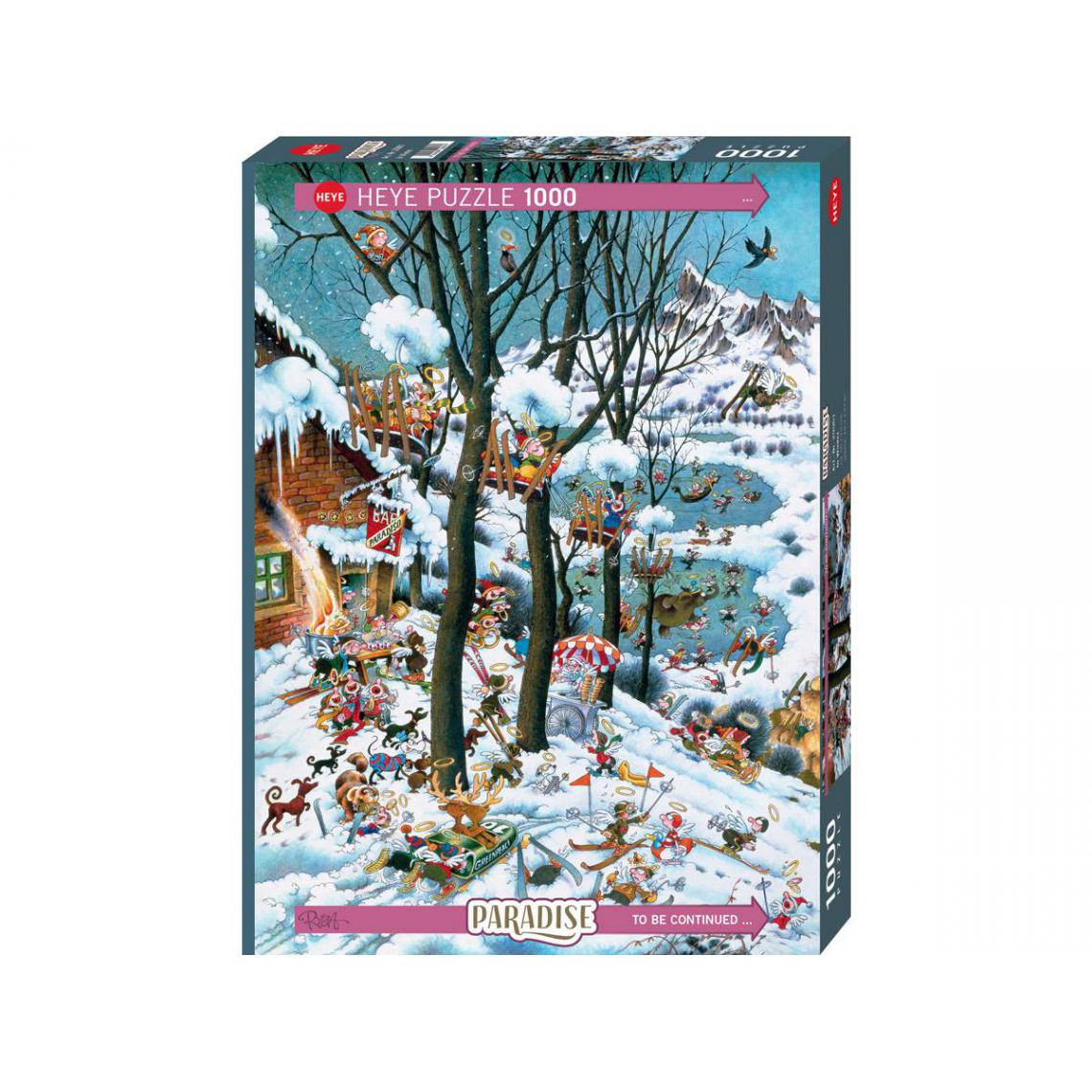 Heye - Heye - PUZZLE 1000 pièces - PARADISE IN WINTER - Animaux