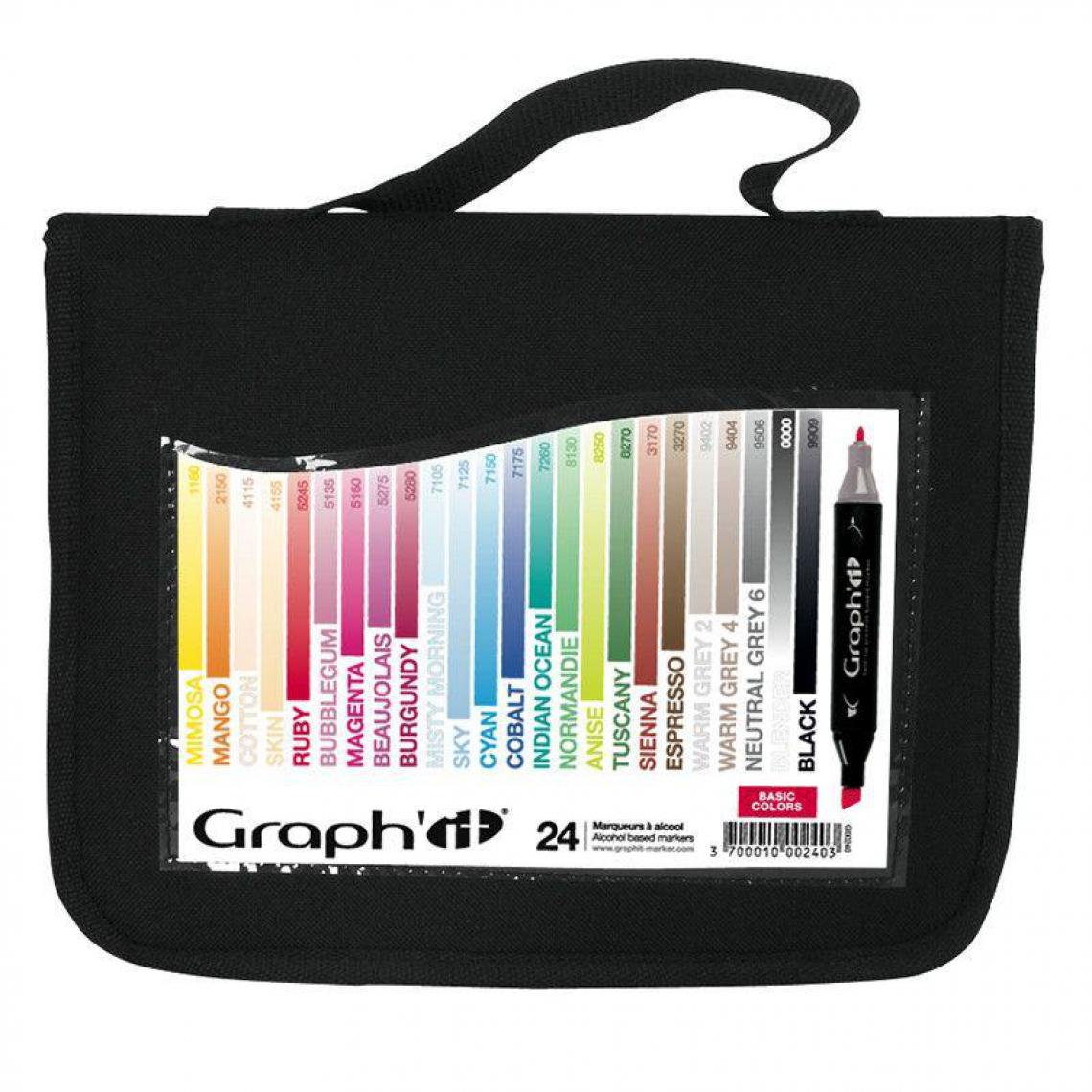 Graph It - Trousse 24 marqueurs Graph'It - Basic colors - Accessoires Bureau